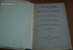 L'hypnotisme et ses applications à la médecine pratique par le Dr O. G. Wetterstrand