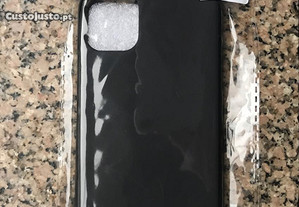 Capa de silicone preta para iPhone 11 - Nova