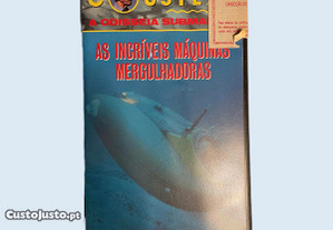 Cassete VHS Jacques Cousteau As incríveis máquinas mergulhadoras
