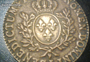 Medalhão bronze Sit Nomen Domini Benedictum 1788