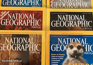 Conjunto de 23 revistas National Geographic 2001 a 2004