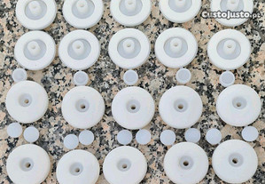 30 anilhas nylon opal para chapas de policarbonato