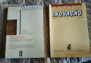 2 Revistas Inovação 1990 e 1989 Dossier Educação