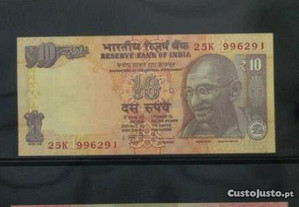 Conjunto de 3 notas do Reserve Bank of Índia