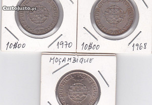 Colecção moedas 10$00 Moçambique
