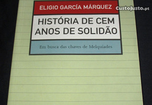 Livro História de Cem Anos de Solidão Eligio García Marquez
