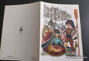Cartão Boas Festas Nazaré e Mosteiro da Batalha