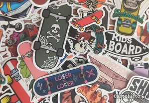 50 Stickers Autocolantes Skates