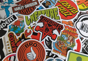 50 Autocolantes Stickers Skates Harley Davidson