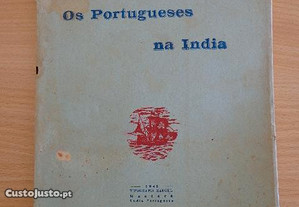 Antigo livro Os Portugueses na Índia - Ano 1943