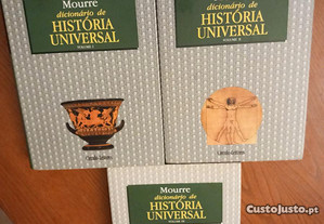 Dicionário de História Universal Mourre 3 Volumes