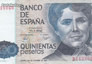 Nota de 500 pesetas de 1979