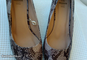 Sapatos novos imitação de pele de cobra - TM 38