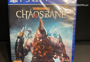 Jogo PS4 - "Warhammer Chaosbane" - Novo, Selado