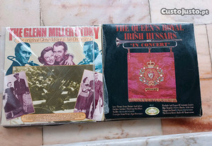 Vinil LP de Glenn Miller e Irish Hussars (The Queens Royal)