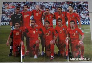 Poster Seleção Nacional Euro 2008 - 1/4 final - Portugal Inglaterra - 85X58 cm