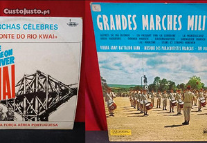 2 LPs em Vinil com Temas de marchas