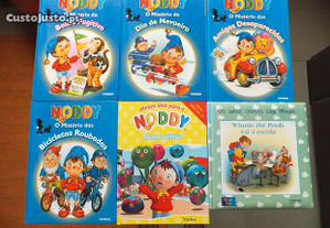 5 livros do Noddy + 1 livro do Winnie the Pooh