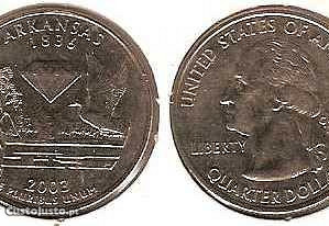 EUA - 1/4 Dollar 2003 "Arkansas" - soberba