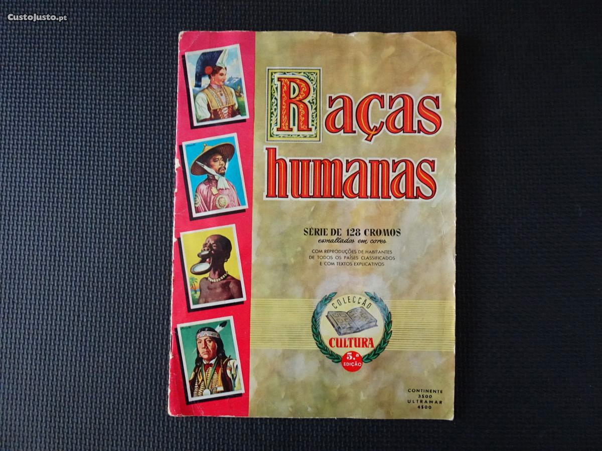 Caderneta de cromos completa Raças Humanas