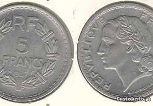 França - 5 Francs 1947 - soberba