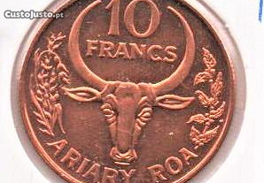 Madagáscar - 10 Francs 1996 - soberba