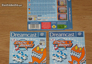 Dreamcast: ChuChu Rocket capas e manual