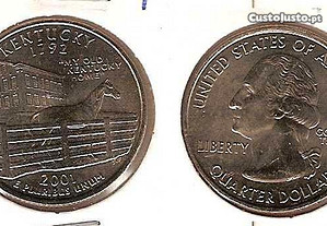 EUA - 1/4 Dollar 2001 "Kentucky" - soberba