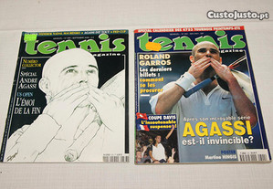 2 Revistas com Andre Agassi + poster