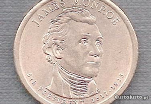 Moeda USA - Dollar 5 Presidente James Monroe