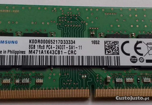 Memoria SODIM Samsung 8Gb DDR4-2400 para portátil