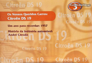* Miniatura 1:43 Colecção Queridos Carros Nº 3 Citroen DS19 (1957) Com Fascículo