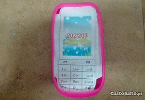 Capa em Silicone Gel Nokia Asha 202 / 203 Rosa