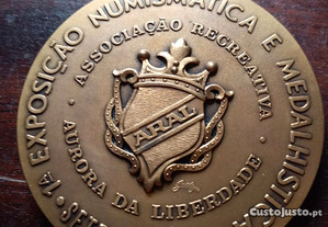 Medalha 1 exposição numismática e medalhística 1969