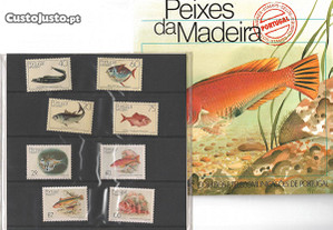 Peixes da Madeira - carteira com selos CTT