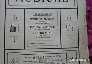A Semana Musical. Ano I nº 5 de 8 de Fevereiro de 1923.