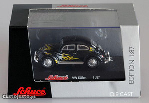 Miniatura Volkswagen Kafer 1:87 Schuco edição limitada caixa acrílica