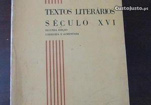 Livro Textos Literários século XVI