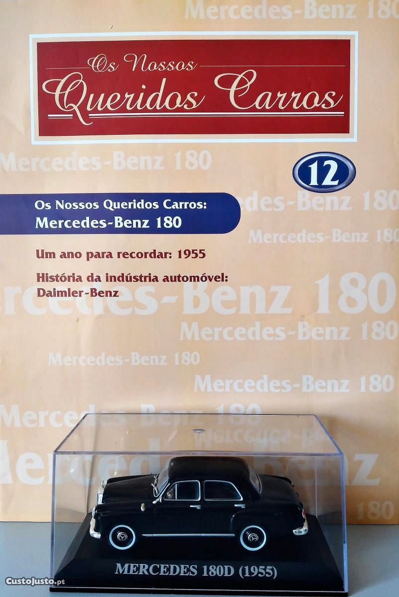 Miniatura 1:43 Colecção Queridos Carros Nº 12 MERCEDES-BENZ 180D (1955)