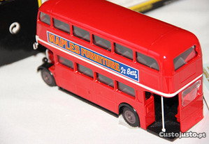 Miniatura double decker bus londrino 1:50