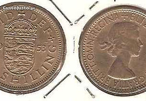 Grã-Bretanha - 1 Shilling 1953 - soberba