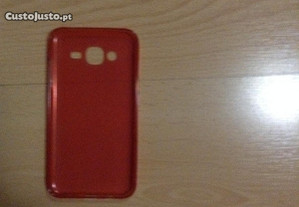Capa silicone vermelha Samsung J3(2016)