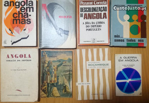 Livros Angola/Moçambique/Guiné (diversos preços)