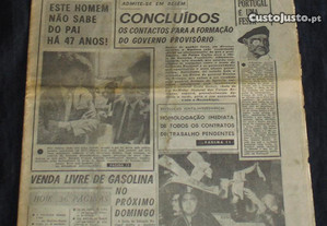 Jornal Diário Popular 1974 9 de Maio