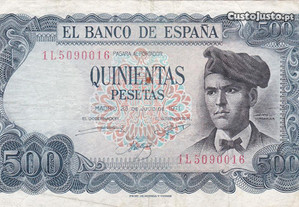 Nota de 500 pesetas