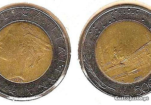 Itália - 500 Lire 1988 - bela/soberba bimetálica