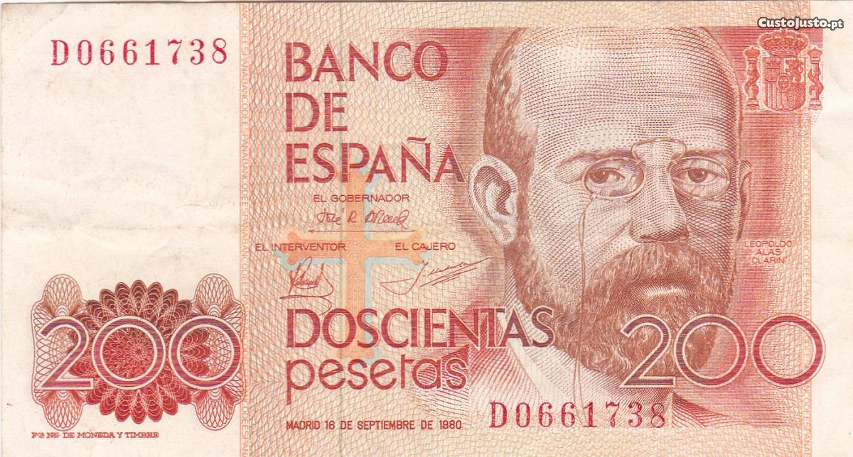 Nota de 200 pesetas