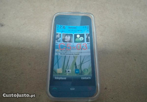 Capa em Silicone Gel Nokia C5-03 Transparente