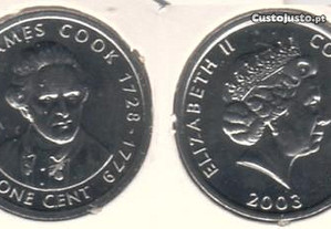 Ilhas Cook - 1 Cent 2003 - soberba James Cook
