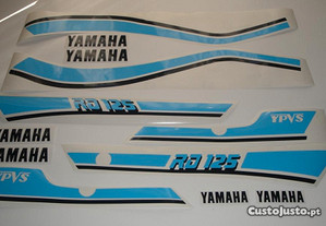 Autocolantes Yamaha rd125 rz 125 ypvs stickers